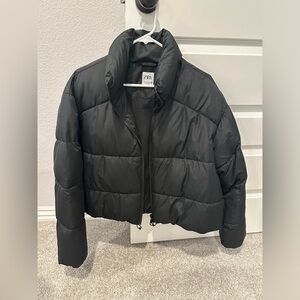 Zara cropped puffer